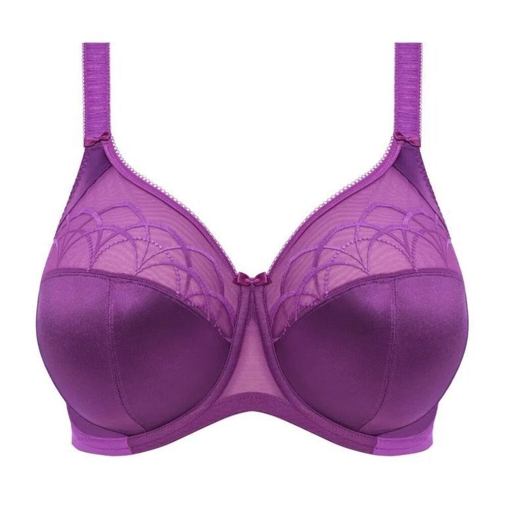 Elomi Embroidered Purple Full Support Bra